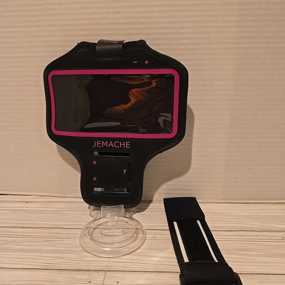 JEMACHE Black and Pink Armband